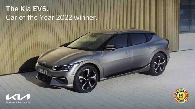 L’elettrica Kia EV6 ha vinto il premio Car of the Year 2022