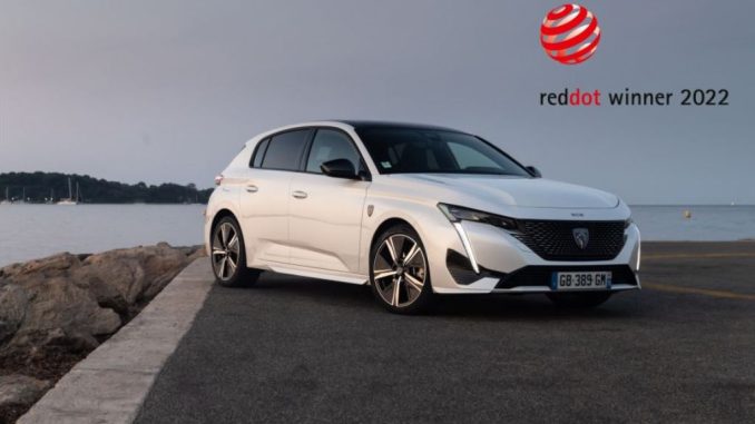 Premiata Nuova Peugeot 308 con il Red Dot Award 2022