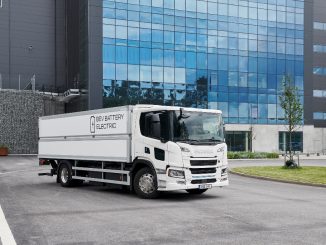 Cinque veicoli elettrici Scania a Flakenklev Logistik