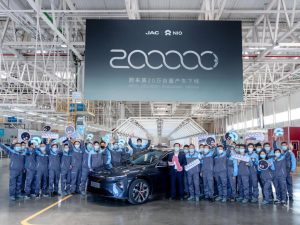 NIO ha raggiunto 200.000 veicoli prodotti