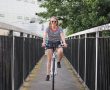 Swytch eBike Conversion Kit – Lady Riding Converted Bike