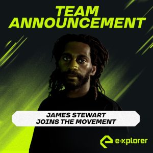Il campione del mondo FIM Supercross James Stewart nella Coppa del mondo FIM E-Xplorer