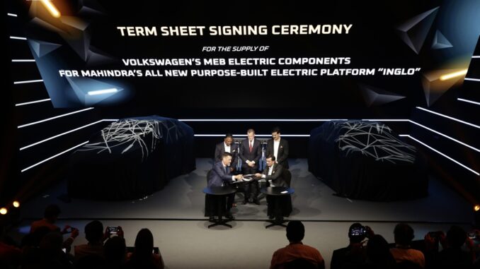 Mahindra e Volkswagen accelereranno l'elettrificazione del mercato automobilistico indiano