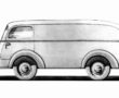 Skizze zum Opel Lieferwagen Typ 1,5-23 COE (Cab over engine), 1938