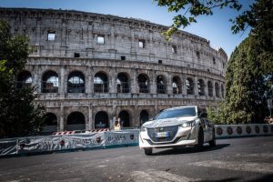 L’elettrica Peugeot e-208 apripista anche al Rally di Roma