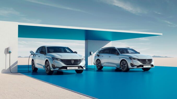 Inedite versioni elettriche di Nuove Peugeot e-308 & e-308 SW