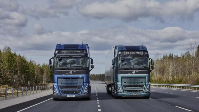 Nel 2025 Volvo Trucks inizierà test dei camion a fuel cell con i clienti