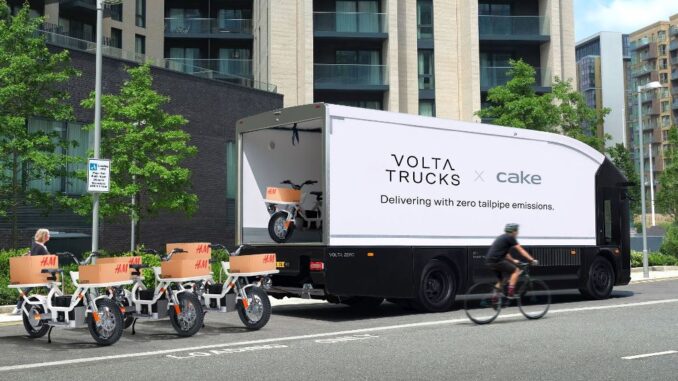 Accordo Volta Trucks e Cake per l’ultimo miglio