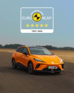 Cinque stelle Euro NCAP per la MG4 Electric