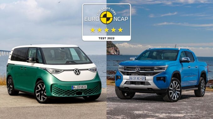 Cinque stelle Euro NCAP per Volkswagen ID. Buzz e Nuovo Amarok