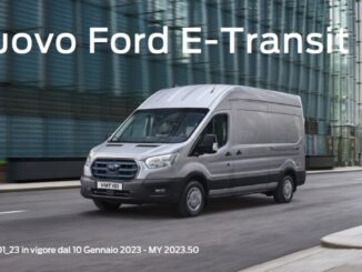 Ford E-Transit: aggiornamenti listini