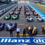 pre season 2023 driver line up with cars on the grid