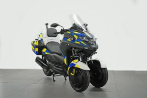 Moto dalla Polizia elettrificate da Mahle Powertrain e White Motorcycle Concepts