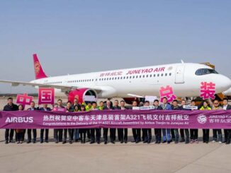 Airbus consegna il primo A321neo assemblato a Tianjin alimentato da fuel sostenibile