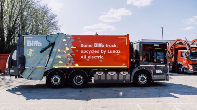 Biffa e Lunaz elettrizzano i camion dei rifiuti