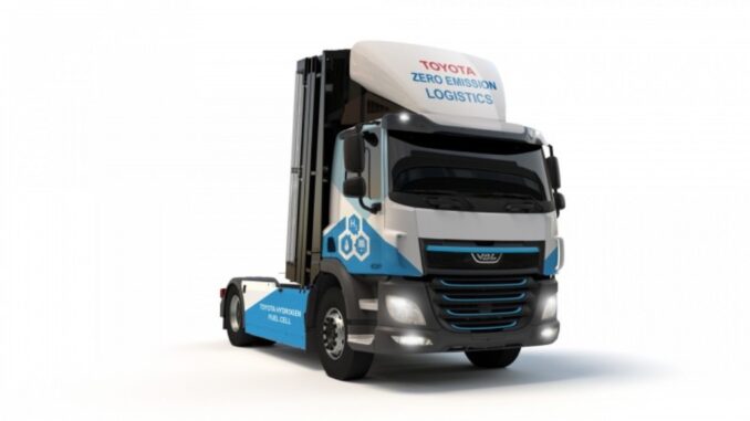 Logistica Toyota Europe con camion a fuel cell