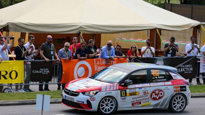 Successo nel debutto in Svizzera della Opel Corsa e-Rally
