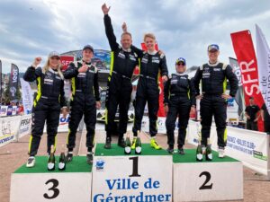 Vittoria di Calle Carlberg con l’Opel Corsa Rally Electric in Francia