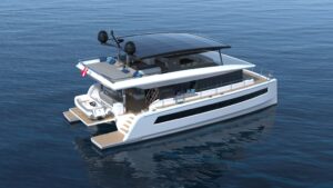 Il catamarano elettrico solare Silent 62 debutta al Cannes Yachting Festival 2023
