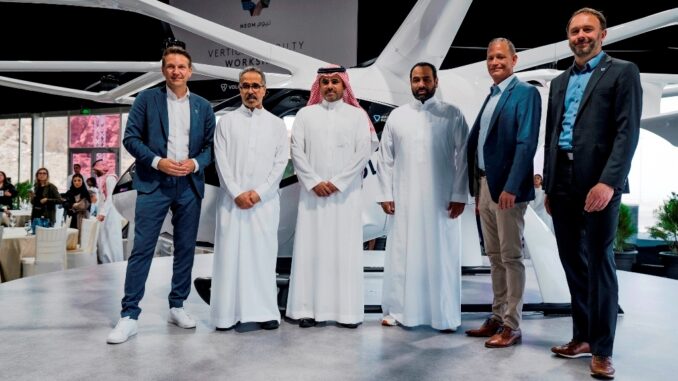 Primo volo di aerotaxi elettrico in Arabia Saudita da Volocopter e NEOM