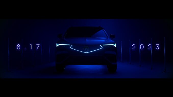 L'Acura ZDX elettrica sarà svelata il 17 agosto alla Monterey Car Week