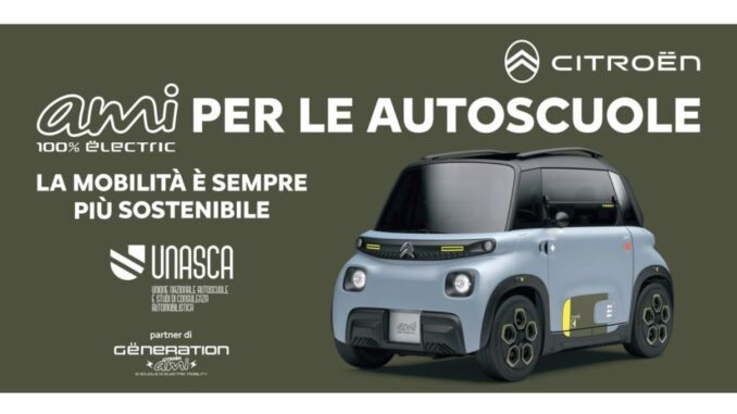 Scuola guida “elettrica” con Citroën Ami - 100% ëlectric