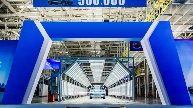 Costruita la 500.000esima BYD Atto 3 nello stabilimento industriale di Hefei