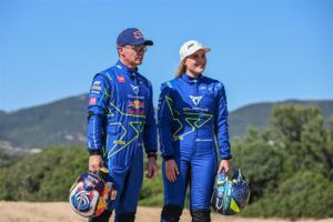 Sébastien Loeb e Klara Andersson gareggiano con ABT Cupra XE in Sardegna