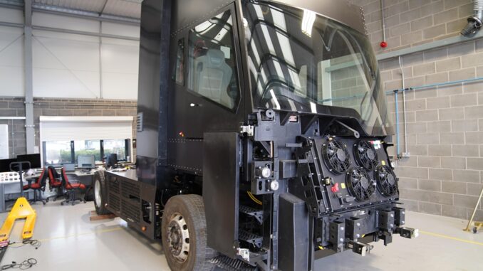 Prototipo di camion a idrogeno HVS X1.5 in prova