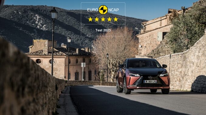 Lexus RZ è cinque stelle Euro NCAP