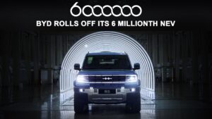 BYD ha lanciato il suo 6milionesimo New Energy Vehicle
