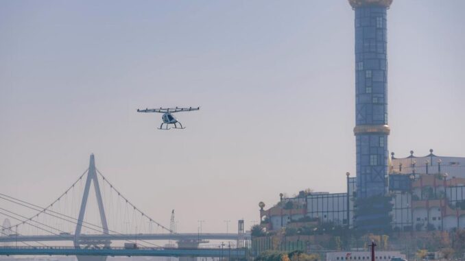 Volocopter ha completato il suo primo volo tra Osaka e Hyogo