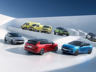 La gamma di veicoli elettrici Opel