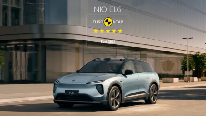 Valutazione Euro NCAP a cinque stelle per NIO EL6