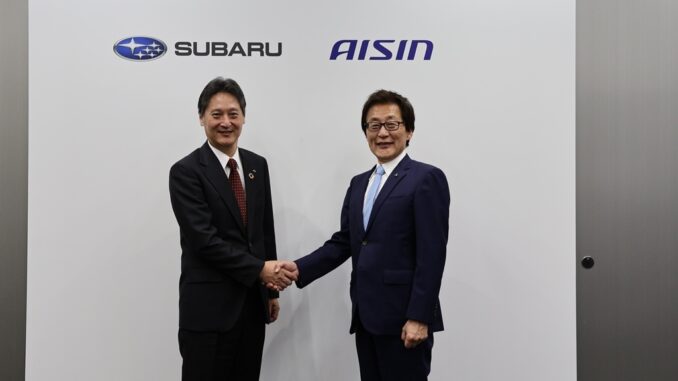 Da Subaru e Aisin, eAxle per veicoli elettrificati di prossima generazione