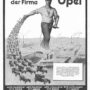 Opel-Werbeanzeige, 1925