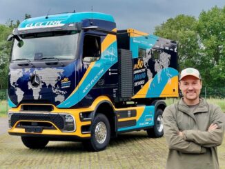 L"Elektrotrucker" Tobias Wagner, inizia il giro del mondo con un Mercedes-Benz eActros 600