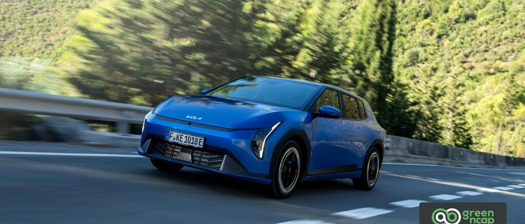 KIA EV4 Earth ottiene cinque stelle Green NCAP con punteggio 90%